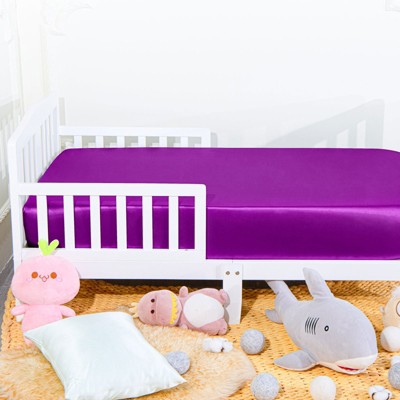 Silk Satin Fitted Crib Sheet, Super Soft and Silky Crib Sheet for Boys, Girls, Unisex - NTBAY