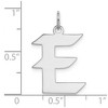 Black Bow Jewelry Sterling Silver Karlie Collection Artisan Block Initial Charm Letter E - 4 of 4