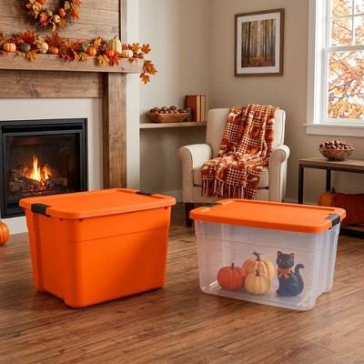 66qt Latching Storage Box Lid and Latch Clear - Brightroom™ : Target