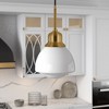Hudson and Canal 8.12" Wide Pendant with Glass Shade - 2 of 4