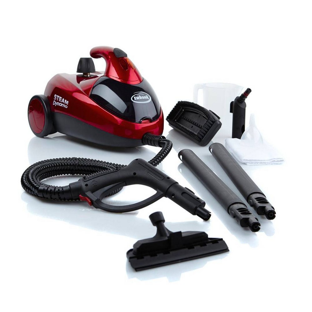 Ewbank Steam Dynamo Multi-Tool Steam Cleaner SC1000: Electric Floor & Carpet Steamer, 1500W, Red, Includes Attachments