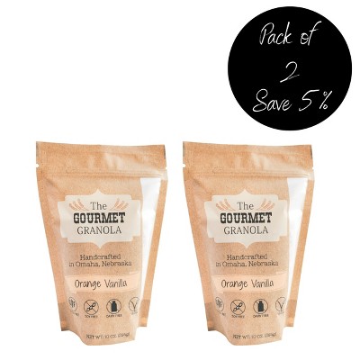 The Gourmet Granola 10 oz Orange Vanilla Granola Gluten, Dairy, & Soy Free - Pack of 2