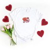 S.W.Smiley Be Mine Hearts Distressed - Women's Short Sleeve Graphic T-Shirt - 2 of 4