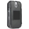 Nakedcellphone Case for Coolpad Belleza Flip Phone - Vegan Leather with Belt Clip - Black - 2 of 4