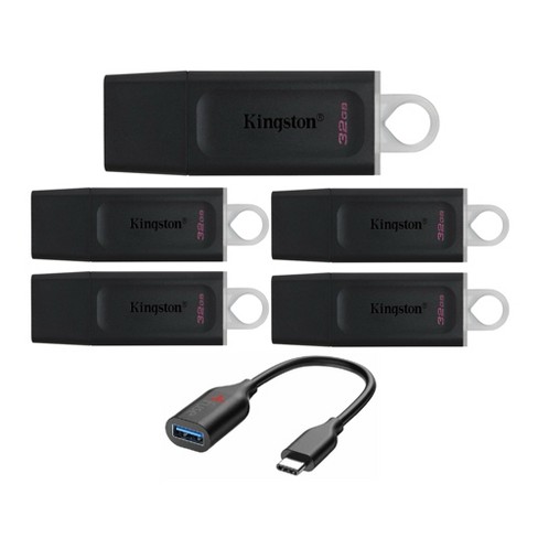 Kingston Datatraveler Exodia Flash Drive (5-pack) With Usb-c Adapter : Target