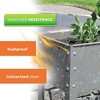 Bio Green Mhf L Freising L Outdoor Balcony 24 X 12 X 32 Inch Elevated Rust Proof Galvanized Steel Garden Flower Box Bed Gray Target