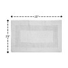 Perthshire Platinum Collection Cotton Racetrack Design Skid Resistant Comfortable Absorbent Bath Rug - 2 of 4