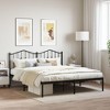 vidaXL Black Metal Bed Frame with Sturdy Headboard and Extra Storage Space - 2 of 4