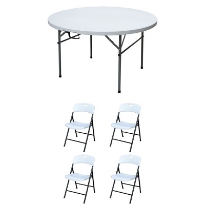 target round folding table