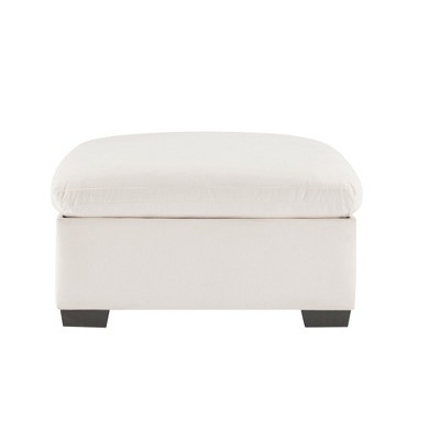 CAVINAS Luxury Velvet Storage Ottoman Bench with Cloud-Inspired Design,Modern Footstool with Hidden Storage,Storage Bench for Bedroom,Entryway