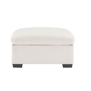 CAVINAS Luxury Velvet Storage Ottoman Bench with Cloud-Inspired Design,Modern Footstool with Hidden Storage,Storage Bench for Bedroom,Entryway - 1 of 4