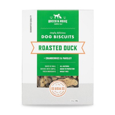 Rocco & Roxie Roasted Duck with Cranberries and Parsley Dog Treats - 14oz