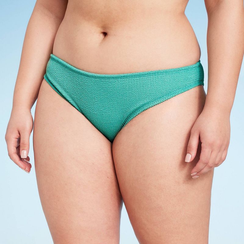 Women's Pucker Textured Hipster Bikini Bottom - Shade & Shore™, 5 of 9