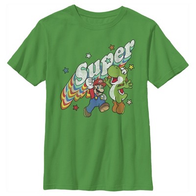 Boy's Nintendo Mario and Yoshi Retro Super T-Shirt