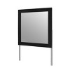 GlasFlength Decorative Wall Mirrors Square Accent Mirror Wall Mirror Polished Mirror Decorative Mirror for Living Room, Black, 35.43"*1.77"*35.43" - 4 of 4