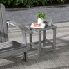 Tangkula 2PCS 14" Patio Adirondack Side Table HDPE Square Weather Resistant Garden - 2 of 4