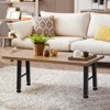 Table Legs Replacement Heavy Duty Square Tube Desk Legs Furniture Legs , Heavy Duty Sturdy Leg,Dining Table Set of 2 - 4 of 4