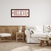 Stupell Industries Believe Red Christmas Phrase, 30" x 13" - 2 of 4