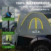 Waterproof Truck Bed Tent for 5.5-6.0ft Beds - Spacious 2-Person Double Layer Camping Tent with Rainfly, Yellow & Gray - 4 of 4