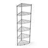 Evita 6 Tier Adjustable Shelf Corner Wire Shelf Rack Pentagonal Shelves for Bathroom, Living Room, Kitchen-20*20*72 Inch, Black - 2 of 4