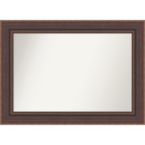Amanti Art Moab Brown Bronze Non-Beveled Framed Bathroom Vanity Wall Mirror - 1 of 4