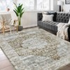 Retro Room Decor Area Rugs Vintage Soft Traditional Distressed Rug for Living Room Bedroom Washable Low Pile Non Slip Floor Carpet - 4 of 4