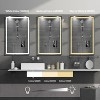 LED Bathroom Mirror with Lights, Anti-Fog & Dimmable, Front & Back Lighting, Memory Function, Waterproof Tempered Glass, Wall Mount Vanity Mirror - 3 of 4