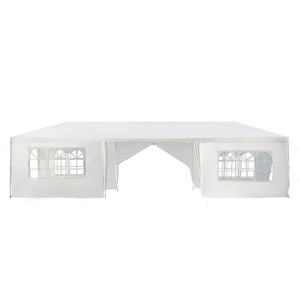 Tangkula 10' x 30' Outdoor Wedding Party Event Tent with 6 Removable Side Walls & 2 Doorways - 1 of 4