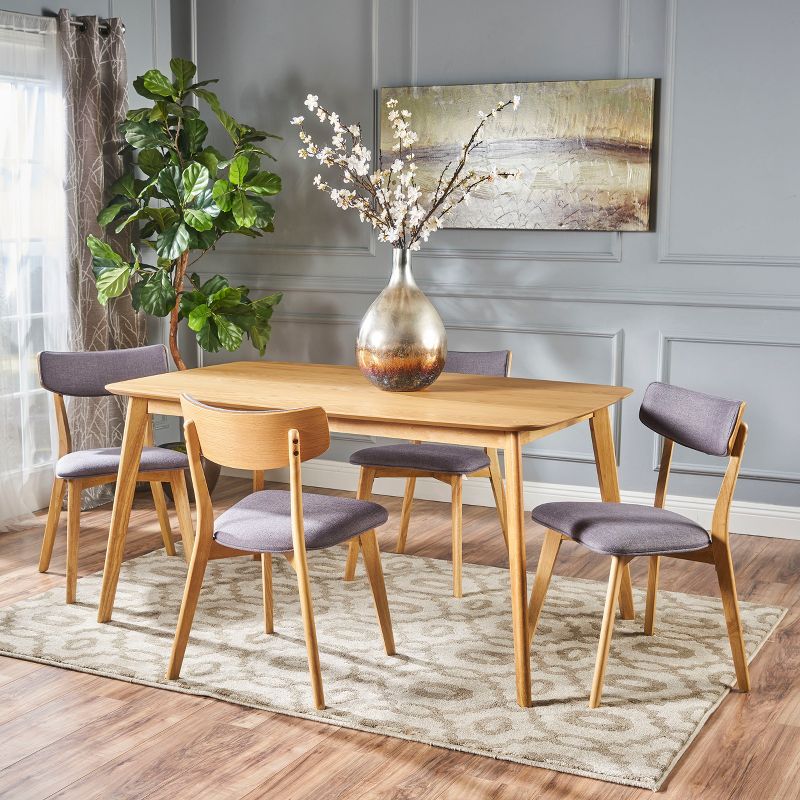 5pc Alma Mid-Century Dining Set - Christopher Knight Home, 3 of 8