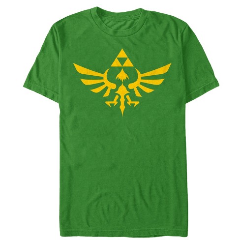 Men's Legend Of Zelda Triforce T-shirt Kelly - 2x Large :