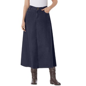 Woman Within Plus Size Secret Solutions Tummy Smoothing Maxi Skirt - 1 of 4
