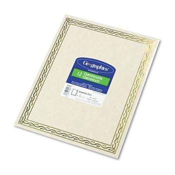 Best Paper Greetings 48 Sheets Blue Certificate of Completion Award Paper  with Gold Foil Stickers Seals for Graduation Diploma, 8.5 x 11 In