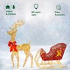 Karl Home 3PCS Lighted Reindeer with  Sled Christmas Decorations - 4 of 4