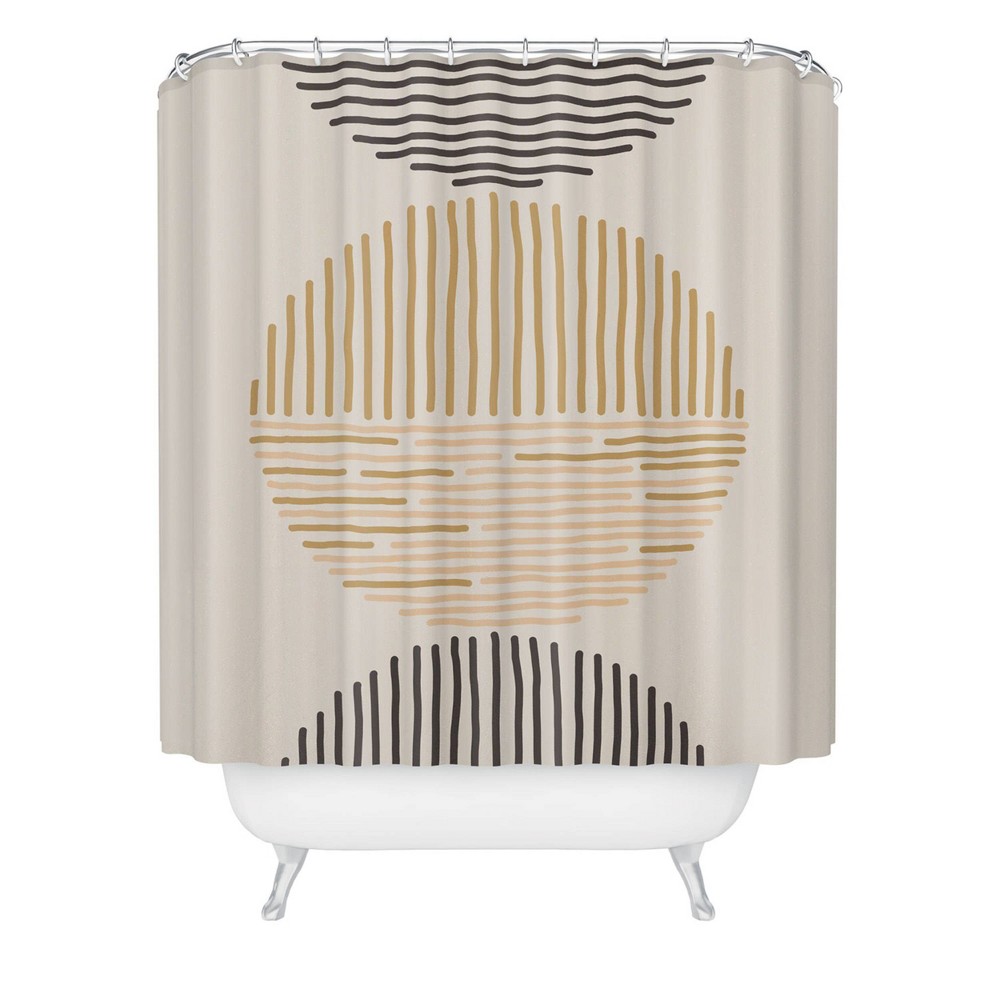 Urban Wild Studio One Last Swim Heavy Shower Curtain Brown - Deny Designs: Geometric Microfiber, Machine Washable