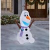 Disney Frozen 4FT Olaf Sitting Wearing a Scarf Christmas Airblown Inflatable - 2 of 4