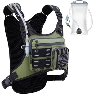All-in-One Hydration Vest with Bladder, Lightweight Running Pack with Gear Holder & Reflective Panels - 1 of 4
