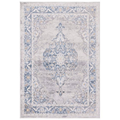 Palma Pam362 Power Loomed Area Rug - Grey Blue - 6'7