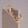 SOHI Women's California Gold The Dented Three Finger Ring - 2 of 4