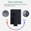 WOWOW 8-Spray 10 in. Dual Shower Head Wall Mounted Rain Shower Faucet with 1.8-GPM in Matte Black - 4 of 4