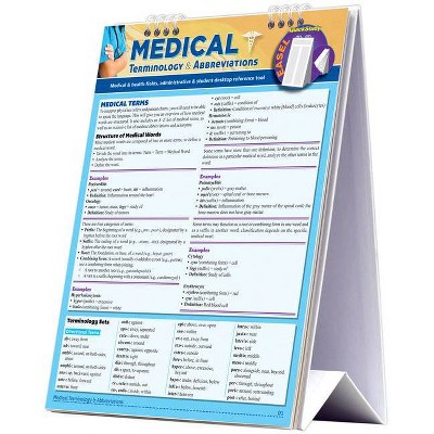 Medical Terminology & Abbreviations Desktop Easel Book - by  Corinne Linton (Poster)