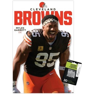 Trends International NFL Cleveland Browns - Myles Garrett Feature Series 25 Unframed Wall Poster Prints - 1 of 4