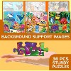 Magnetic Puzzles for Kids 4-6 - 3x36 Pieces Sudoku Puzzles Games for Kids Ages 3-5 - Animal Car Activities Toy for Boys and Girls 2-4 yo - image 4 of 4