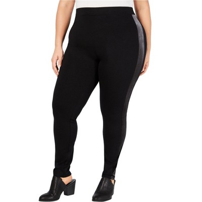 Style & Co. Womens Velvet Trim Casual Leggings