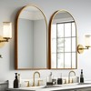 PexFix Arched Mirror for Entryway Bathroom Wall Decor Metal Frame Wall Mounted Mirror 2-Pieces - 3 of 4
