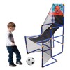 Topteng Basketball Football Hockey Set for Kids: 3-in-1 Workout Game with Hoop Goal Net - 2 of 4