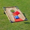 GoSports Portable PVC Framed Cornhole Toss Game Set with 8 Bean Bags and Travel Carrying Case - Choose American Flag Design, Red & Blue or Football - 3 of 4