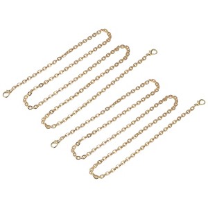 Unique Bargains Iron Flat Handbag Accessories Purse Chain Strap with Buckles 2 Pcs - 1 of 3