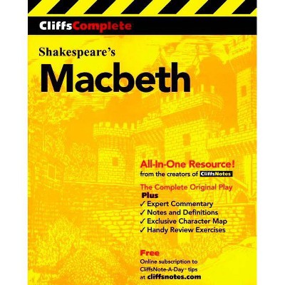  Macbeth - (Cliffs Complete) 3rd Edition by  William Shakespeare (Paperback) 