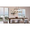 Urban Ambiance Luxury Modern Farmhouse Chandelier,  15''H x 44''W,  Matte Black & White Ash Finish, UFS2001 - 2 of 4
