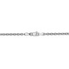 Black Bow Jewelry 2.4mm, 14k White Gold Solid Link Cable Chain Necklace - 3 of 4
